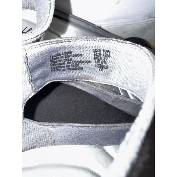 Dexflex Comfort Women's Wedge Shoes Gray Size 10 Wide Ankle Strap Memory Foam - Picture 4 of 6